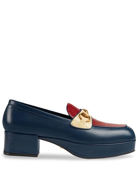 farfetch gucci loafers|Gucci horsebit platform loafer.